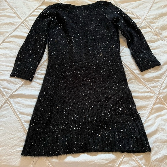 Chelsea and Violet black sequin sweater dress, size small- gently used - Picture 6 of 8